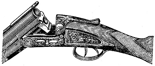 Рис. 13. Бескурковое ружье с вертикально соединенными стволами